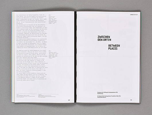 Jahrbuch „Burg 2014“, Innenseiten, herausgegeben vom Rektorat der Burg Giebichenstein Kunsthochschule Halle