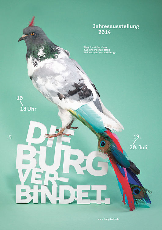 Plakatmotiv zur Jahresausstellung der Burg Giebichenstein Kunsthochschule Halle 2014