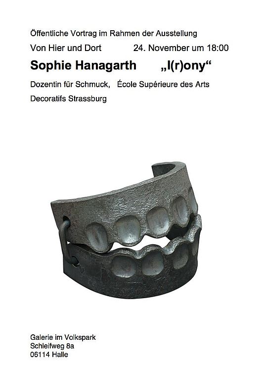 Sophie Hanagarth: Armband „Trap“, Schmiedeeisen, 2009–2015. Foto: Sophie Hanagarth 