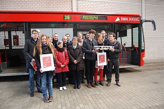 Unter dem Motto „Ein neuer Bus für Halle“ hatte die HAVAG am 6. November 2013 mit Unterstützung des Designhauses Halle offiziell einen Ideen-Wettbewerb zur Innen- und Außengestaltung von 30 bis zum Jahr 2018 neu zu beschaffenden Busse gestartet und