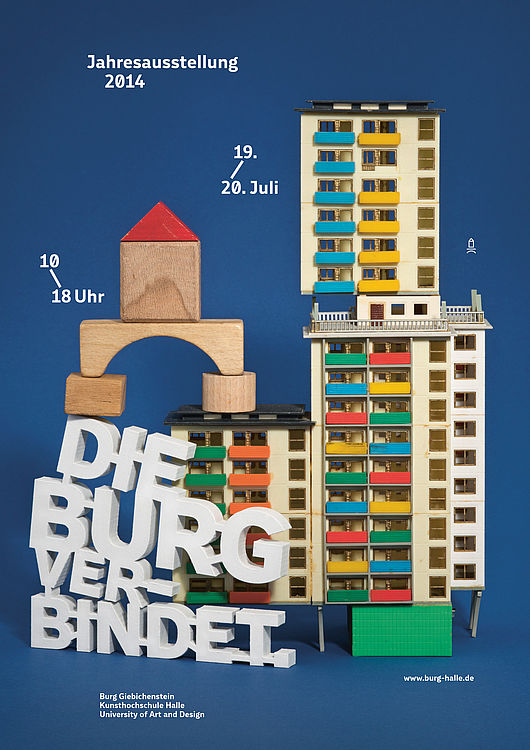 Plakatmotiv der Jahresausstellung der Burg Giebichenstein Kunsthochschule Halle 2014