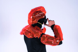 person in inflatable suit burg giebichenstein kunsthochschule halle  industrial design experimental design methods