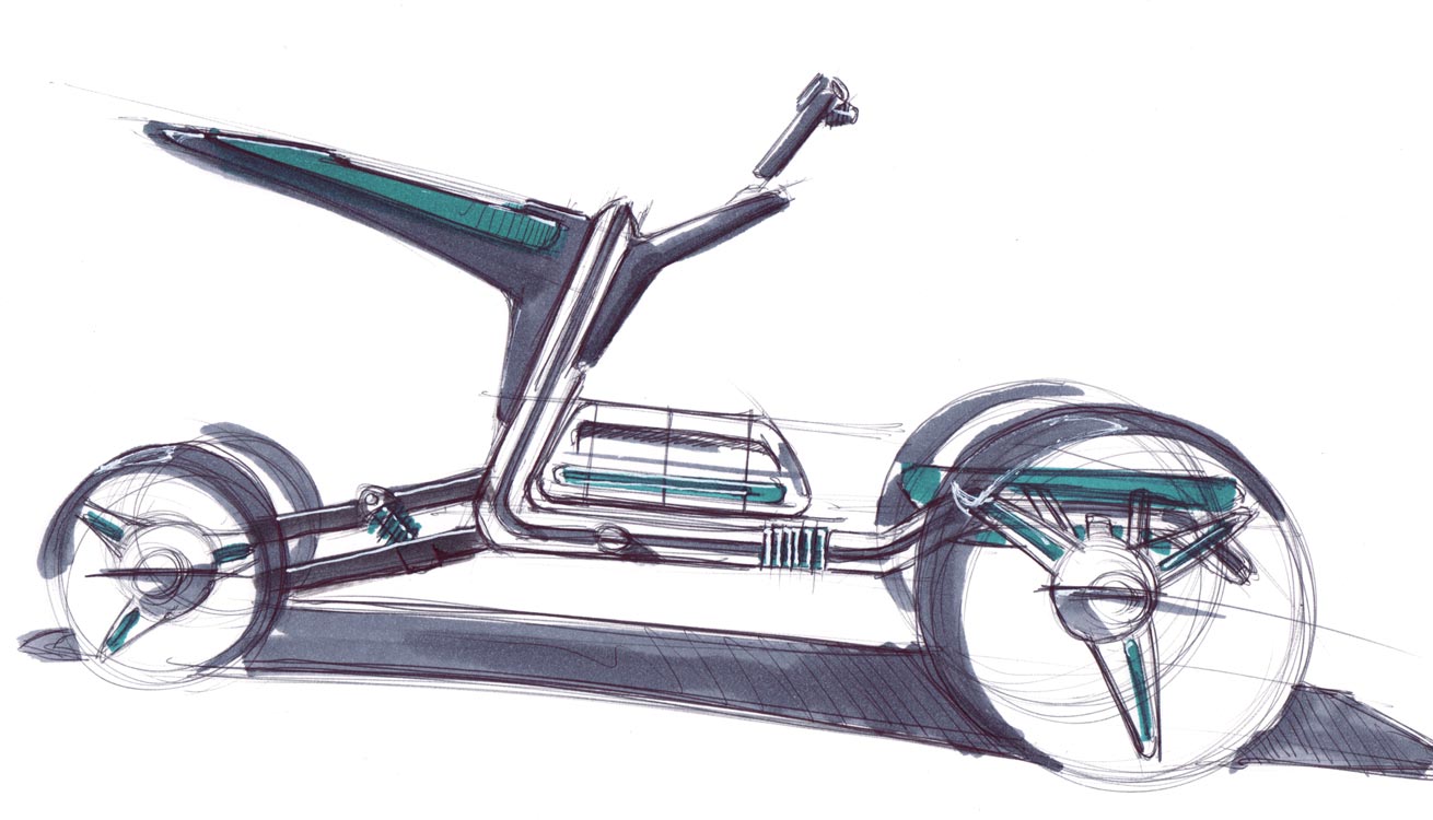 Fahrzeugstudie Christian Molnar, 2009ws, Projekt: Lecker Strom 