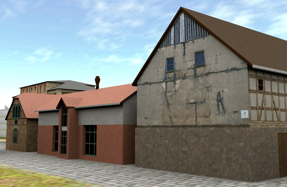 Multimedia|VR-Design, 2.Stj. 2007, Franckesche Stiftungen zu Halle, VR-Architekturvisualisierung