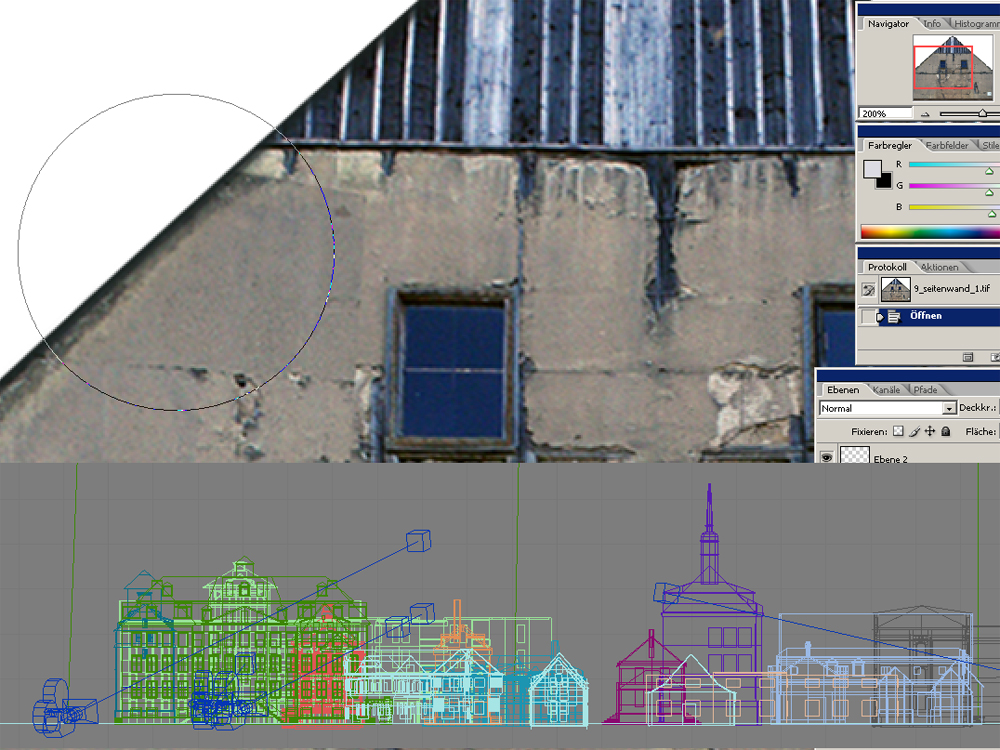 Multimedia|VR-Design, 2.Stj. 2007, Franckesche Stiftungen zu Halle, VR-Architekturvisualisierung