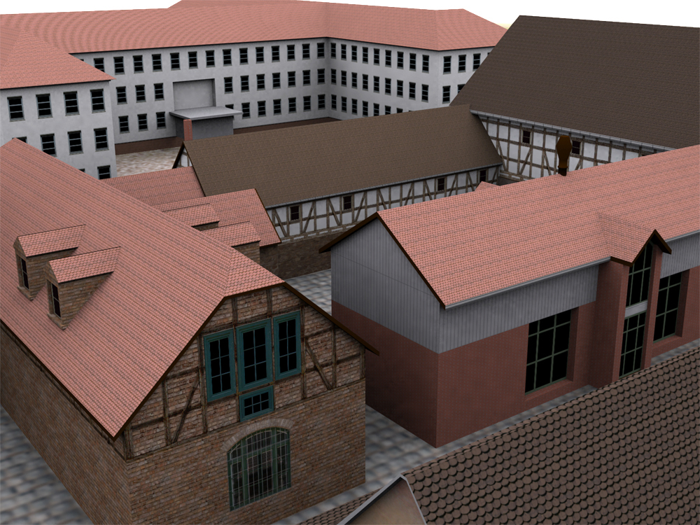 Multimedia|VR-Design, 2.Stj. 2007, Franckesche Stiftungen zu Halle, VR-Architekturvisualisierung