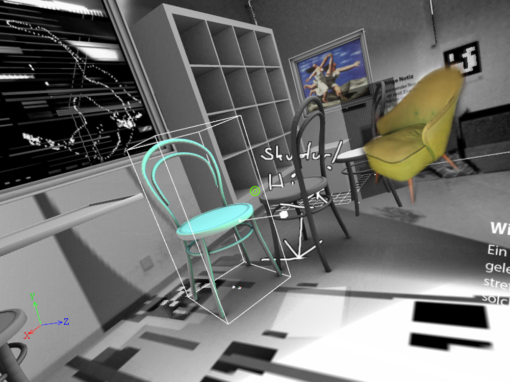Zwischen den Welten – Interface für Augmented Reality basierte Ausstellungsplanung | Thomas Eichhorn, Diplom Multimedia|VR-Design Juni 2008