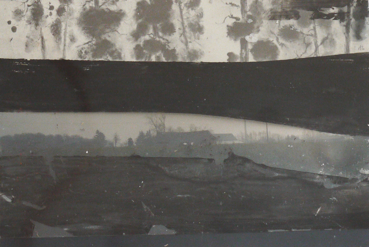 Aline Schwibbe, „Reminiszenz 4“, 9 x 13 cm, Collage und Mischtechnik auf PVC, 2015