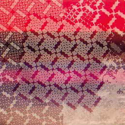 Philipp Eichhorn, „Kreuze“, Jacquard, 116 x 116 cm