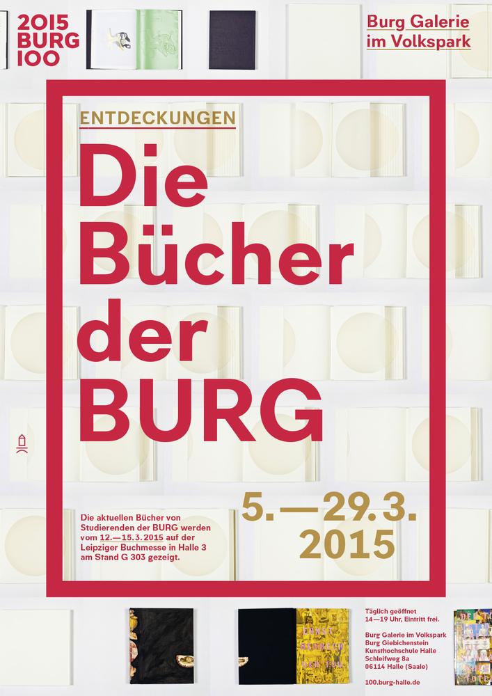 Das Plakat zur Buch-Ausstellung. Gestaltung: Tobias Jacob, Torsten Illner