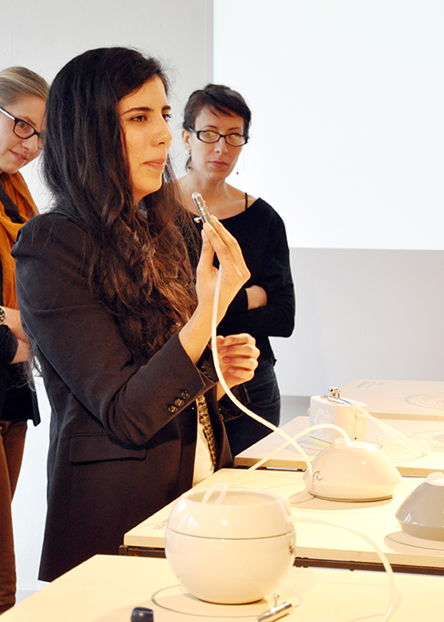 Präsentation Uslu Projekt mit Fernanda Piza, Foto Ingo Lorber