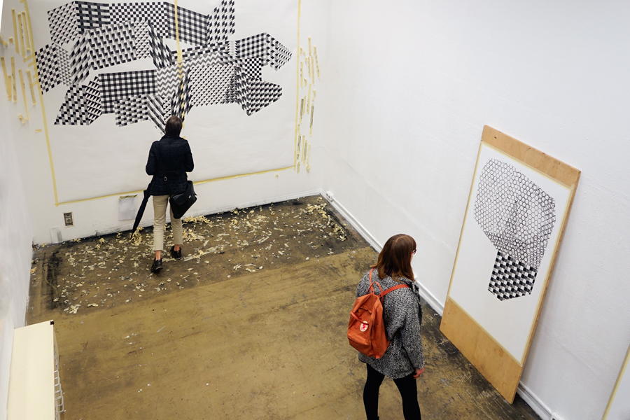 Ausstellung "Drawing - 01115689 -". Foto: Sarah Pschorn