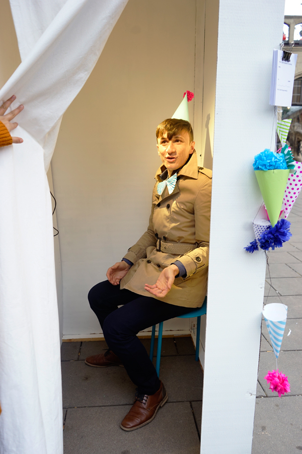 Fotobox "Hundert Geburtstagsbilder". Foto: Sarah Pschorn