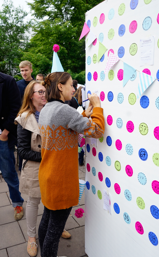 Fotobox "Hundert Geburtstagsbilder". Foto: Sarah Pschorn