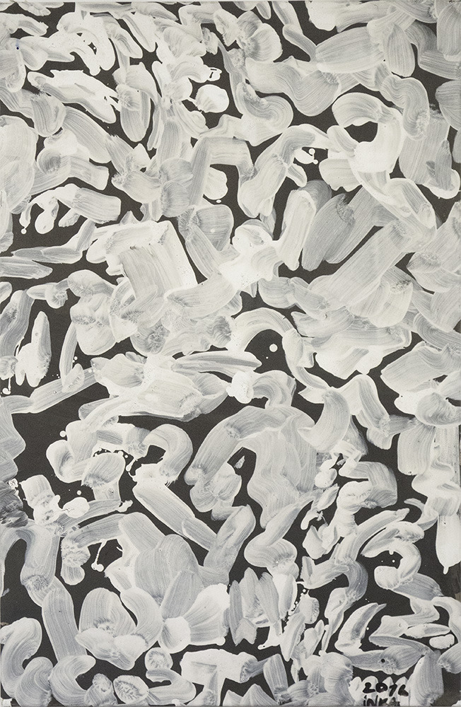 09062016, 2016, Leimfarbe auf Leinwand, 120 x 75 cm
