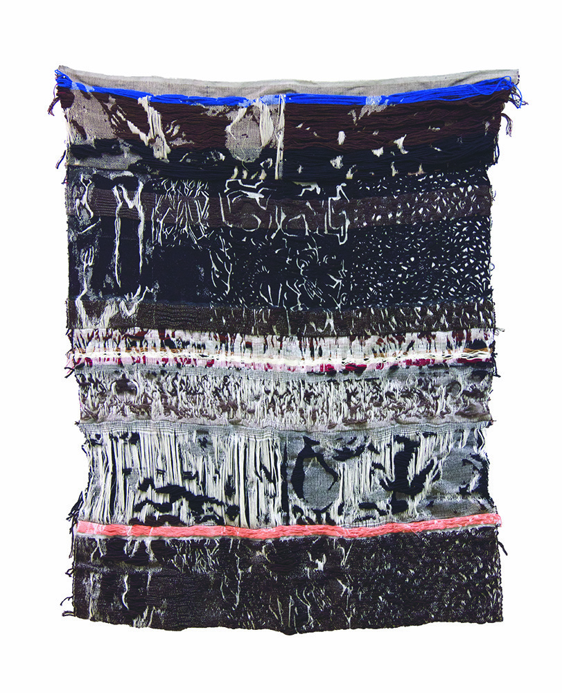 woven mood of culture, 2016, Jacquardweberei/Wolle, 125 x 112 cm