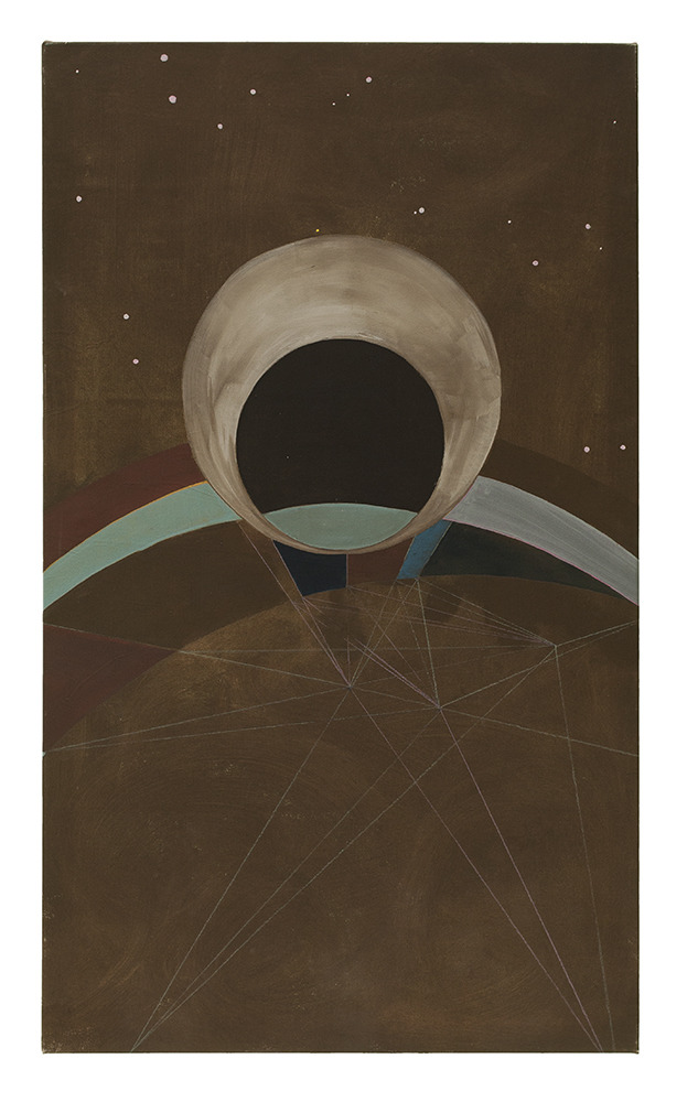 POL OST, 2013, Pigmente/Acrylfarbe auf Leinwand, 135 x 180 cm