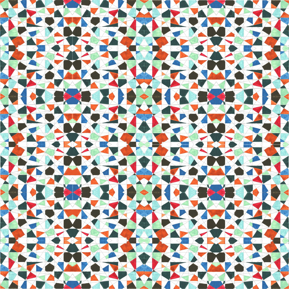Desen V , 2014, Wasserfarbe, 40 x 40 cm