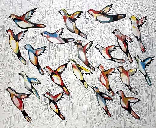 vogen, 2015, Ölfarbe auf Leinwand, 120 x 145 cm