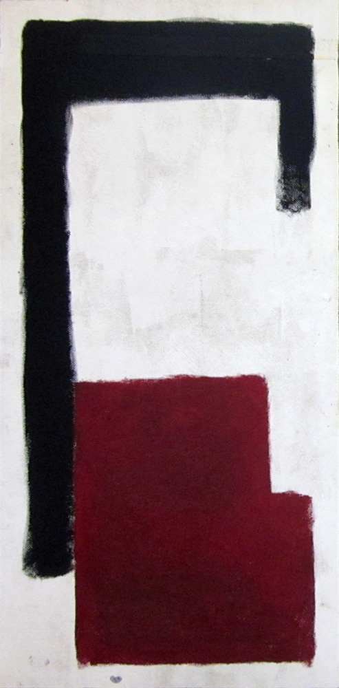 Zeichenform 4 , 2014 , Acryl auf MDF , 86 x 43 cm