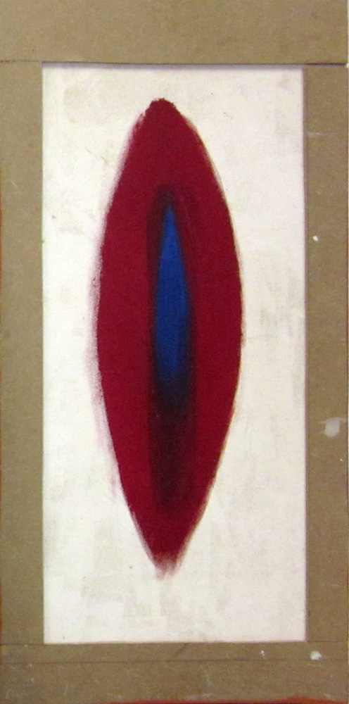 Zeichenform 6 ; 2014 , Acryl auf MDF , 86 x 43 cm