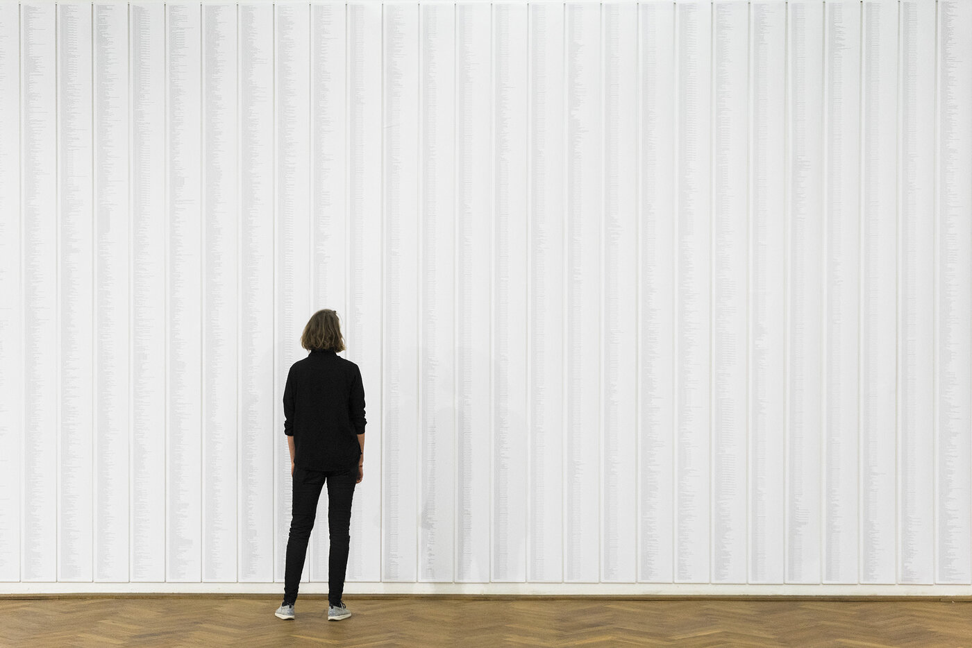 Ausstellungsansicht auf die Arbeit von Isabelle Hucht, Foto: Etienne Dietzel