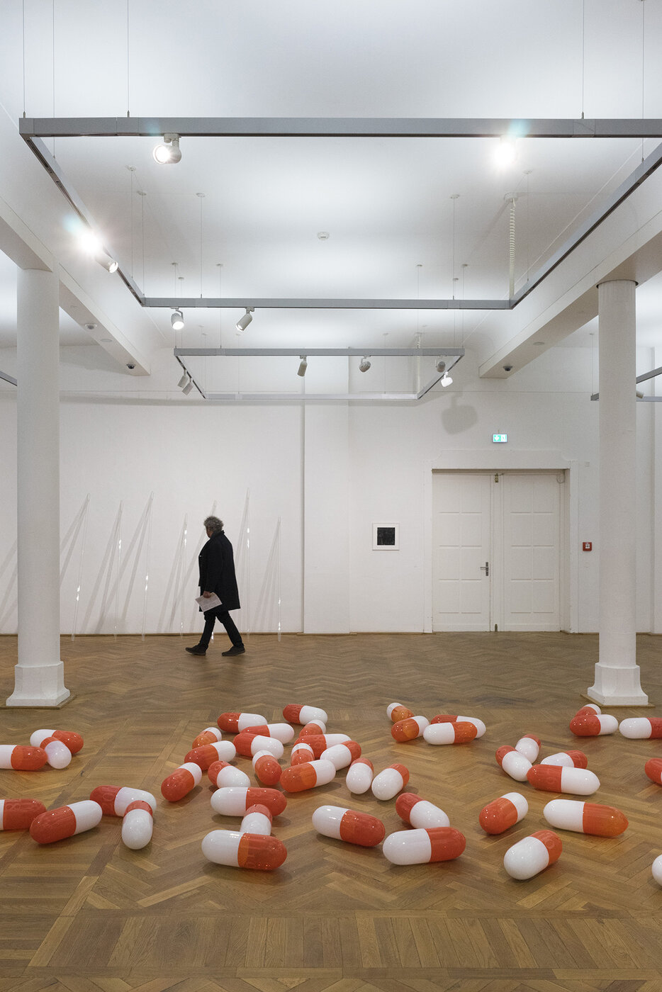 Im Vordergrund ist die Arbeit von Jorge Sanchez Di Bello zu sehen, Foto: Etienne Dietzel
