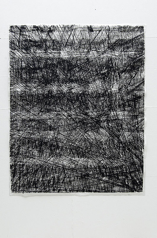 linien 5, 2014, Tusche auf Papier, 118 x 148 cm