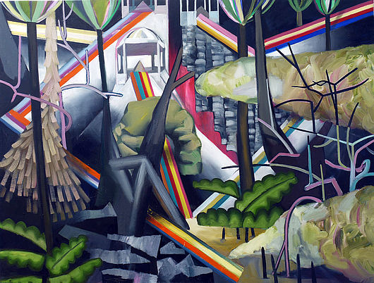 Martin Schuster, „Erlösung“, Öl auf Leinwand, 100 x 120 cm, 2012