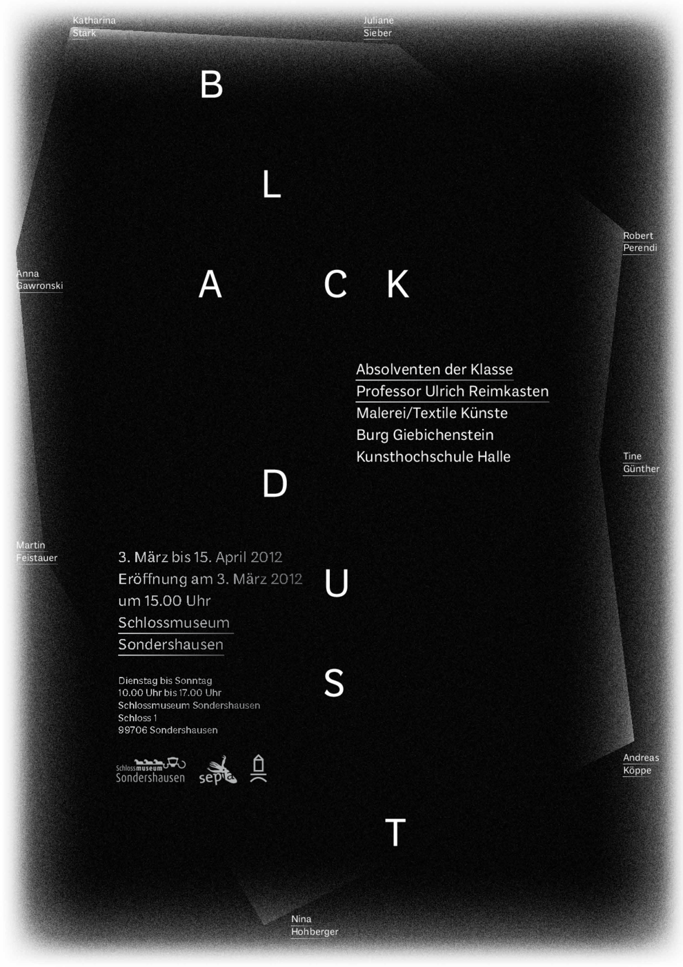 Poster zur Ausstellung, 2012