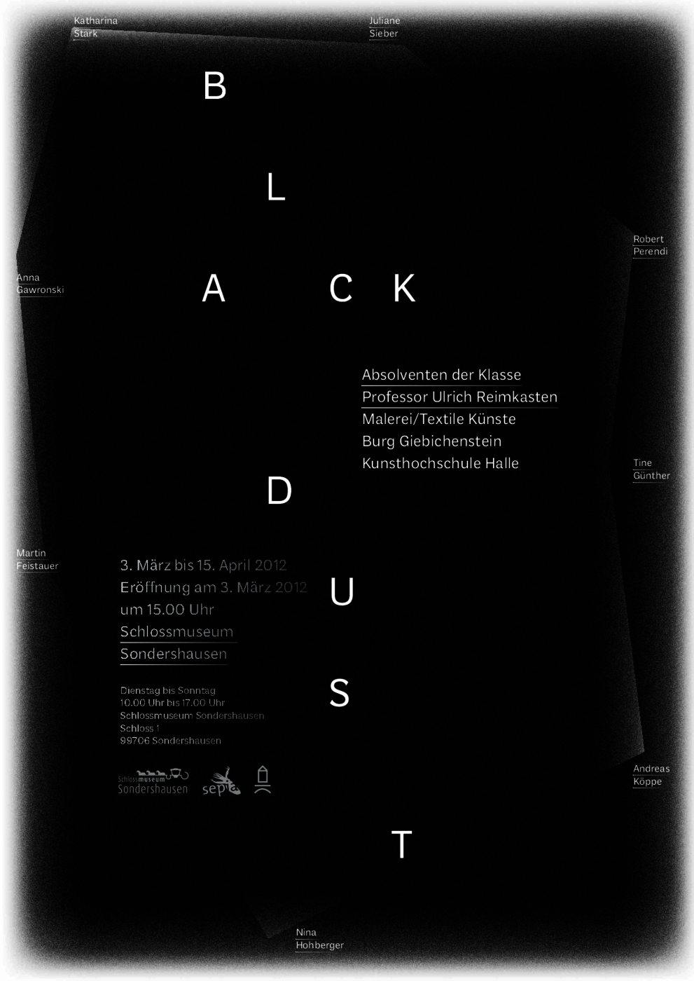 Poster zur Ausstellung, 2012