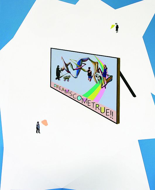 Jong Hwan Lee, „Dreams come true!!“, 160 x 130 cm, Mischtechnik auf Leinwand, 2014