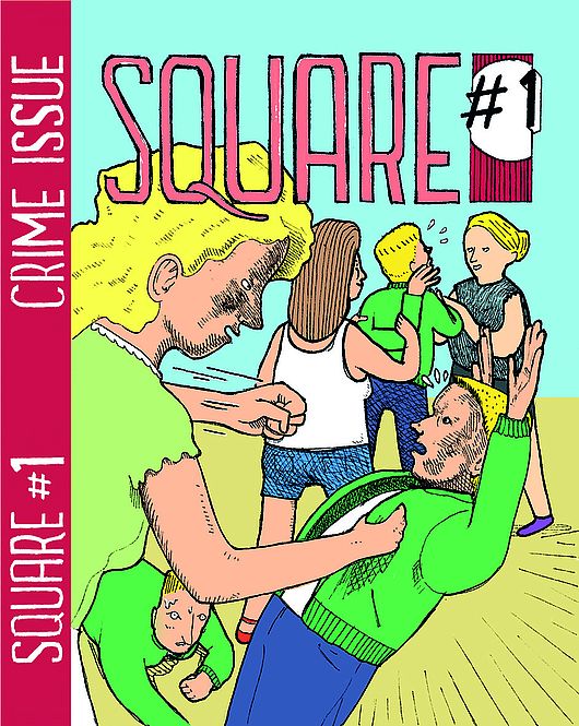 Jan Panev, Cover des Comicmagazins „Square#1“, Kolorierte Tuschezeichnung, 105 x 148 mm, 2014, Foto: Julia Kluge