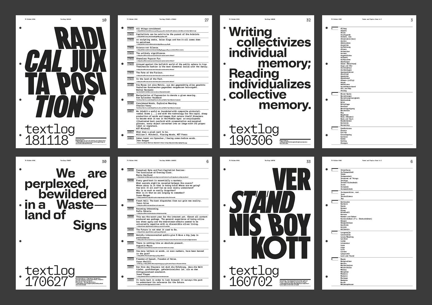 Andrea Tinnes, Library of Shapes, Texts and Structures