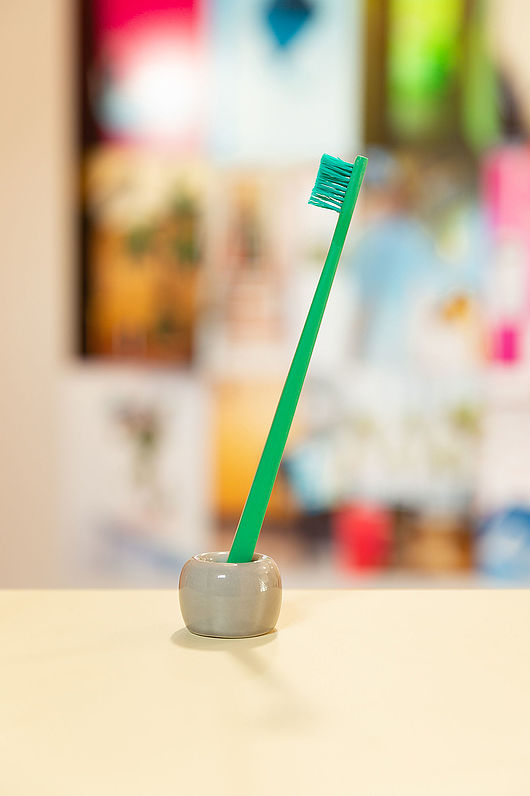 "scho - die wirklich recyclebare Zahnbürste" von Alexia von Salomon; Foto: Michel Klehm