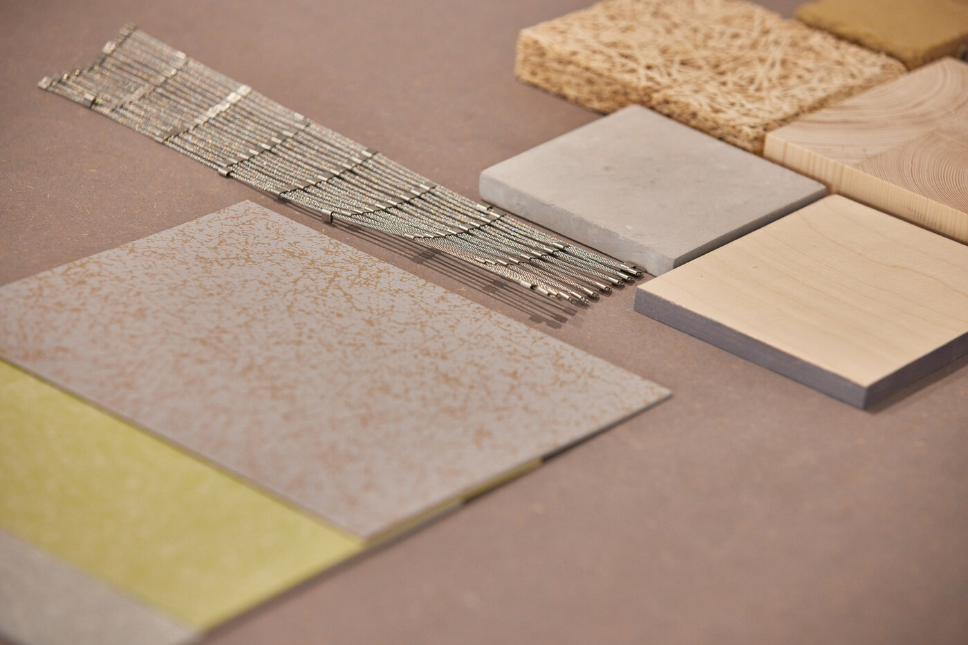 Photografie der Materialproben