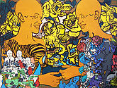 Kyong Yon Won, „Die seltsame Geschichte“, Acryl auf Leinwand,120 x 160 cm, 2009