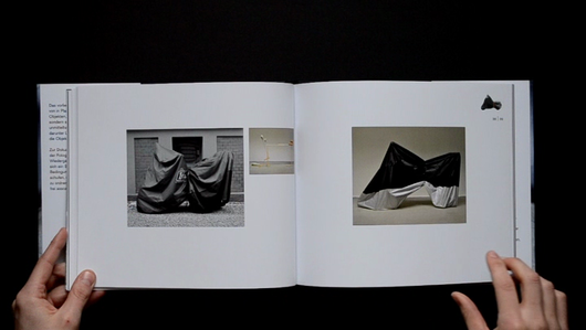 Buch „Ansichtssache“, 2012; 25 x 21,5 x 1,3cm; 60 Seiten, Ausschnitt S. 38/39