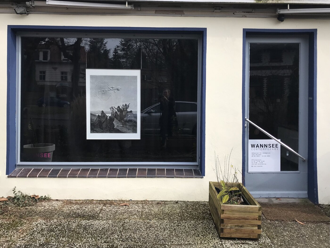 Wannsee Contemporary während der Ausstellung von Yael Bartana, 2023, Foto: Nike Bätzner