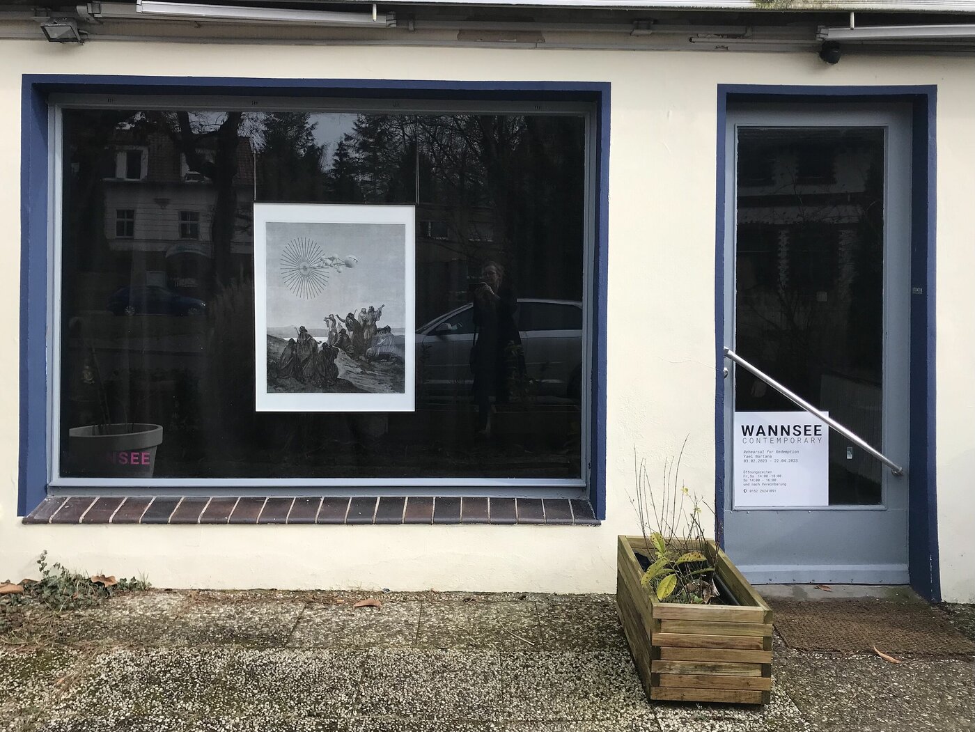 Wannsee Contemporary während der Ausstellung von Yael Bartana, 2023, Foto: Nike Bätzner
