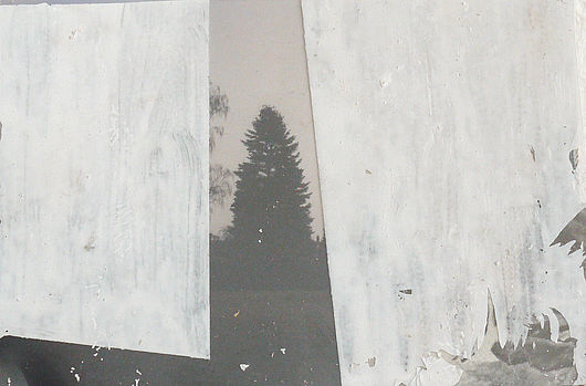 Aline Schwibbe, „Reminiszenz 3“, 9 x 13 cm, Collage und Mischtechnik auf PVC, 2015