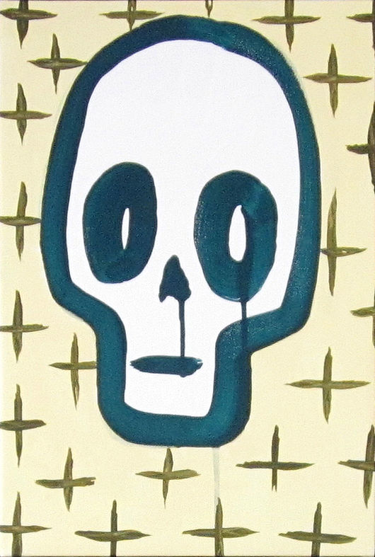 deadhead 2, 2014 , Acrylfarbe auf Leinwand, 35,5 x 24 cm