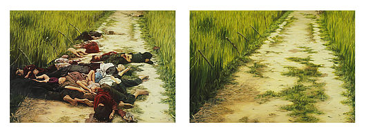Xuan Huy Nguyen, „My Lai“, Öl auf Leinwand, je 135 x 200 cm, 2003