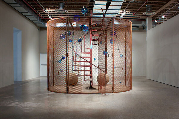 Louise Bourgeois, Cell (The Last Climb), 2008.  Photo courtesy of Fayiaz Chunara/MOCCA