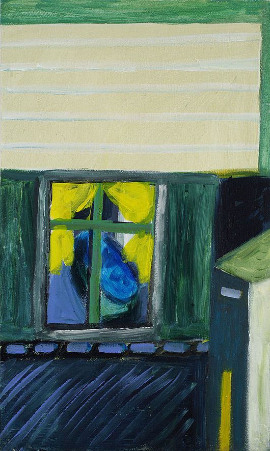 Peggy Kleinert, „Einblick“, Acryl auf Leinen, 220 x 132 cm, 2003