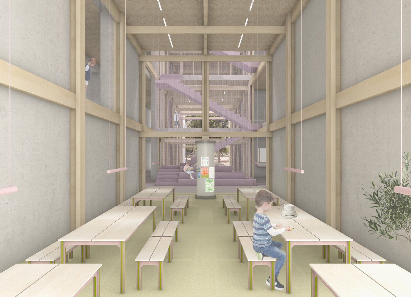 Visualisierung der Aula/Mensa