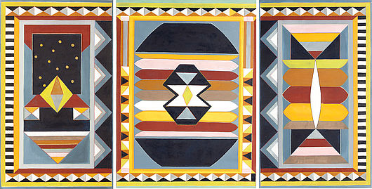 Tripthychon, 2013,Acrylfarbe auf Leinwand, 108 x 65 / 108 x 60 cm
