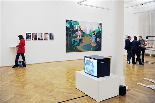 Auswahlausstellung des Cusanuswerks in der Galerie der Burg Giebichenstein Kunsthochschule Halle 2011, Foto: Sophia Kesting