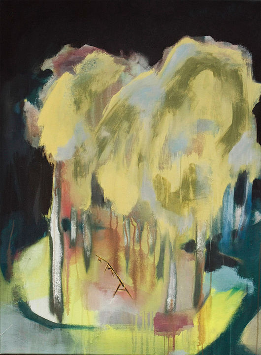 Pfad , 2013 , Acrylfarbe auf Leinwand , 88 x 64 cm