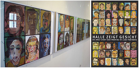 Halle zeigt Gesicht - 1200 Portraits und eine Jurte